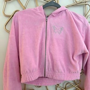Pink soft butterfly sweater